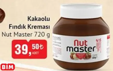 NUT MASTER KAKAOLU FINDIK KREMASI